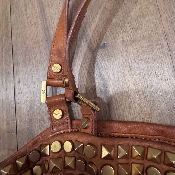 Tory Burch - Studded Tan Leather Tote Bag - Picture 3 of 5